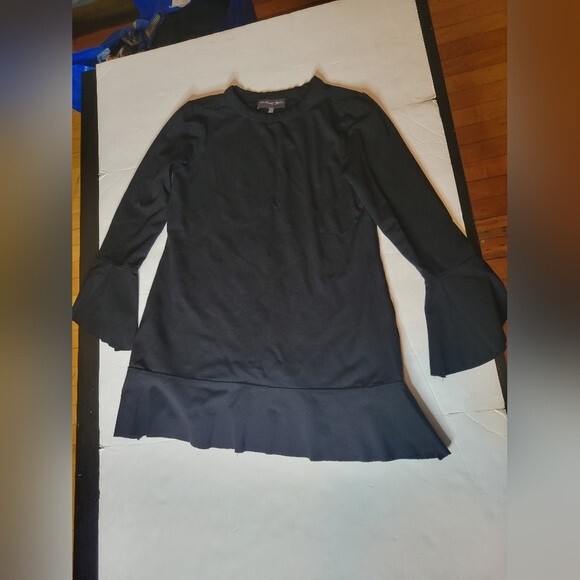Michael Stars Mini Black Women Dress Size XS Long Sleeve - Picture 2 of 7